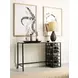 Mackintosh Brown and Black Rectangular Console Table with Stools