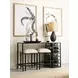 Mackintosh Brown and Black Rectangular Console Table with Stools