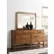 Monogram Walnut Dornoch Medium Stain Rectangular Dresser Mirror