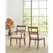 Monogram Walnut Clubhouse Cream Upholstered Side Chair