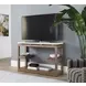 Nash Light Stain Rectangular Travertine Top Sofa Table and Console