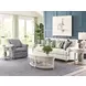 Serra Hamilton Classic White Oval Occasional Table Set