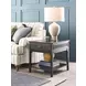 Serra Hamilton Soft Black Rectangular End Table with 1 Drawer