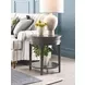 Serra Hamilton Soft Black Round End Table