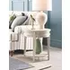 Serra Hamilton Classic White Round End Table