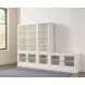 Structures Quintuple White 30 Shelves Display Bookcase