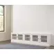 Structures Quintuple White 30 Shelves Display Bookcase