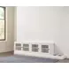 Structures Quintuple White 30 Shelves Display Bookcase
