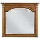 Ashbourne Cognac 6 Drawer Mayview Dresser with Rectangular Mirror
