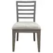 Pure Modern Beige Performance Fabric Ladder Back Dining Chair Set Of 2
