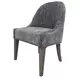 Pure Modern Brown Performance Fabric Upholstered Armless Side Chair
