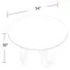 Pure Modern Moonstone 54" Dining Table