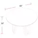Pure Modern Moonstone 60" Dining Table