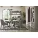 Pure Modern Moonstone Buffet with Open Hutch