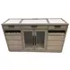 Pure Modern Moonstone Buffet with Open Hutch