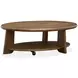Tanner Tawny Brown Oval Cocktail Table