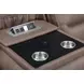 Lawmere Sydney Brunette 86" Zero Gravity Triple Power Reclining Sofa with USB Charging