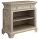 Summer Creek Scrubbed Oak 1 Drawer Open Nightstand with USB Charging