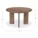 Lia Dark Brown 48" Round Dining Table
