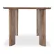 Lia Dark Brown 72" Rectangular Dining Table