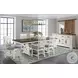 Drake Rustic White and French Oak Trestle Extendable Dining Table