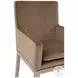 Drake Caramel Velvet Arm Chair