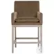 Drake Caramel Velvet Counter Height Stool