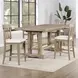 Napa Brown 24" Slat Back Counter Height Stool Set of 2