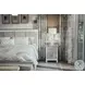 Island Haven Dapple Grey and Blanc 1 Drawer and 2 Door Nightstand with USB Charging