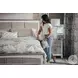Island Haven Dapple Grey and Blanc King Panel Bed