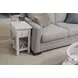 Riviera Blanc Rectangular Chairside Table