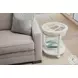 Riviera Blanc Round End Table