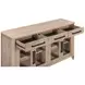 Breckenridge Medium Brown 4 Glass Door Server