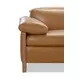 Jericho Rich Toffey Brown Leather 5 Piece Modular Power Reclining Sectional with Power Headrest