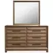 Callisto Bourbon Brown 6 Drawer Dresser