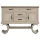 Gwendolyn Cerused Taupe 2 Doors Server with USB Charging