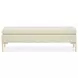 Velena Ivory Upholstered 59" Accent Bench
