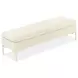 Velena Ivory Upholstered 59" Accent Bench