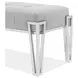 Mirelle Gray Upholstered 59" Accent Bench