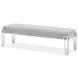 Mirelle Gray Upholstered 59" Accent Bench
