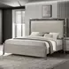 Lennox Gray King Upholstered Panel Bed