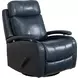 Duffy Ryegate Sapphire Blue Leather Swivel Glider Recliner