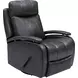 Duffy Ryegate Gray Leather Swivel Glider Recliner