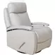 Duffy Gable Dove Leather Swivel Glider Recliner