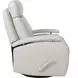 Duffy Gable Dove Leather Swivel Glider Recliner