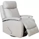 Duffy Gable Dove Leather Swivel Glider Recliner