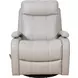 Duffy Gable Dove Leather Swivel Glider Recliner