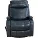 Duffy Ryegate Sapphire Blue Leather Swivel Glider Recliner
