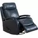 Duffy Ryegate Sapphire Blue Leather Swivel Glider Recliner