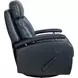 Duffy Ryegate Sapphire Blue Leather Swivel Glider Recliner